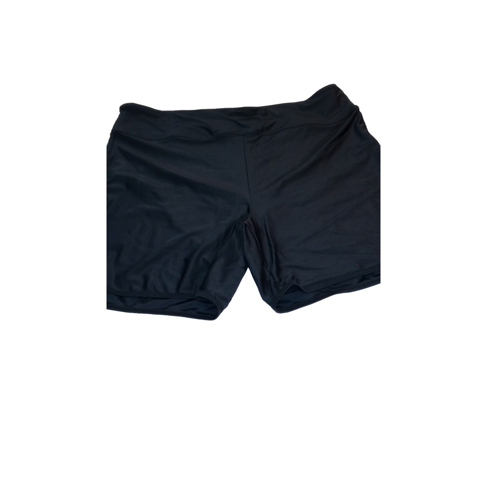 Avidkove Sz 4X Bathing Suit Tank Blk Cherries w/3X Bottoms Solid Black Plus Size - Picture 3 of 5